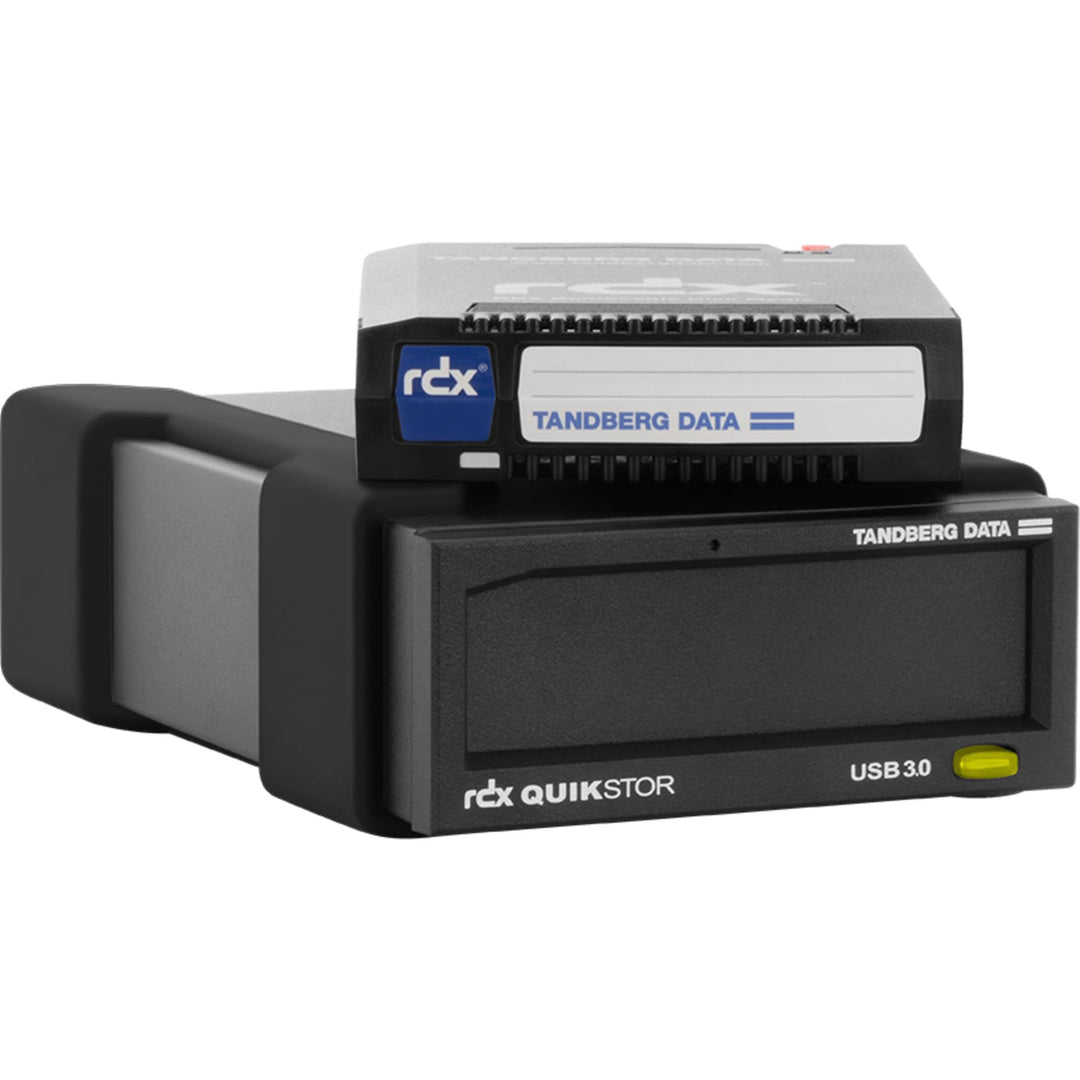 Tandberg RDX External Drive kit with 1TB, Black, USB3+ Includes Windows Backup and Apple Time Machin