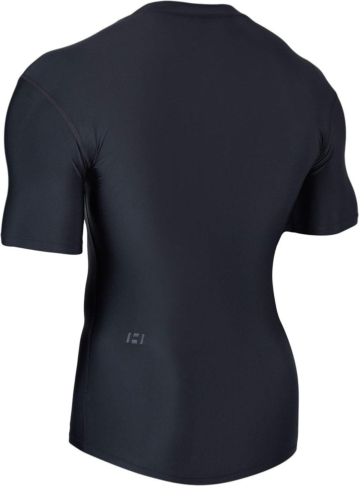 HUGE SPORTS Herren Kurzarm Skins Rash Guard Shirt Sonnenschutz Rashguard Schwimmshirt Schnell Trockn