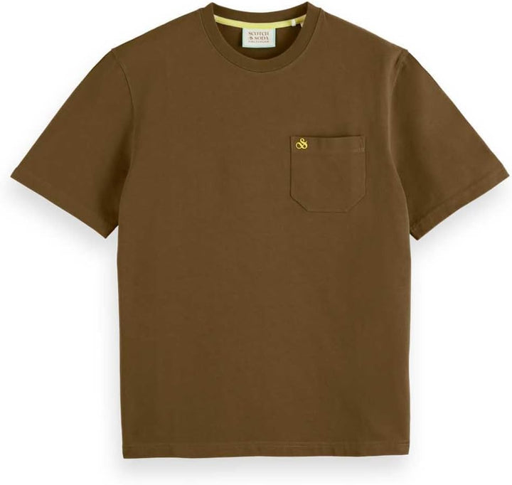 Scotch & Soda Herren Pocket T-Shirt M Algae, M Algae