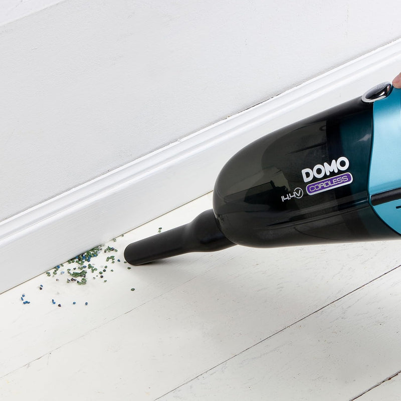 Domo DO211S Handstaubsauger mit motorisierter XL Rollbürste, kabelloser Staubsauger für Tierhaare, F