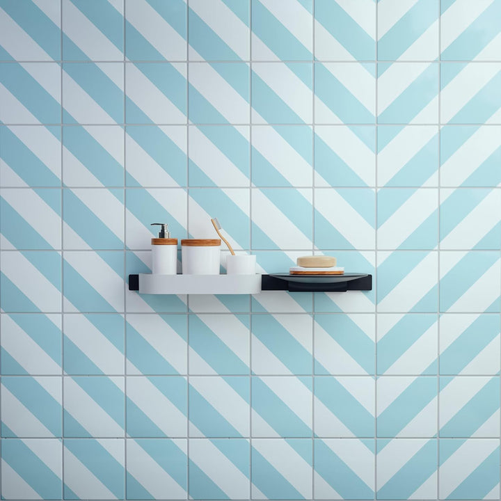 hansgrohe WallStoris - Ablagekorb, Duschablage ohne bohren, Duschkorb ohne bohren, Badezimmeraufbewa