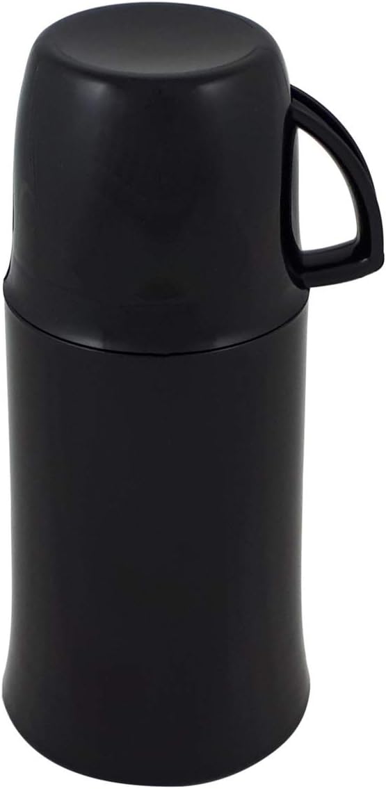 Helios Elegance Isolierflasche, Kunststoff, schwarz, 0,25 Liter 0,25 Liter Schwarz, 0,25 Liter Schwa