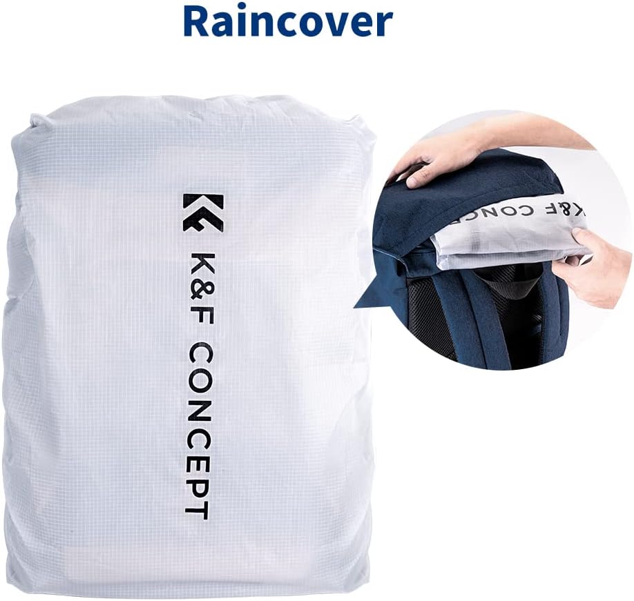 K&F Concept Kamerarucksack Rolltop Fotorucksack Wasserdicht für Spiegelreflexkamera Canon Nikon Sony