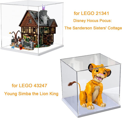 ELEpure Aufbewahrungsbox aus Acryl, transparent, für die LEGO Kollektion, Modellbau, verbesserte Prä