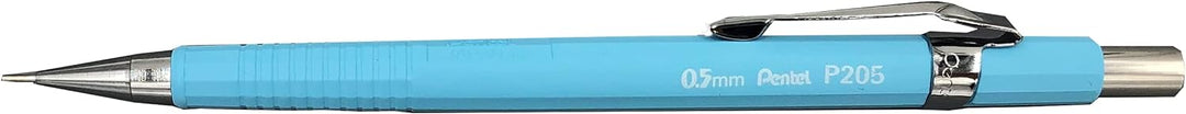 Pentel P200 Series Technische Druckbleistifte, Pastell-Reihe, 0,5 mm, 12 Stück, sortiert, 2 x blau,