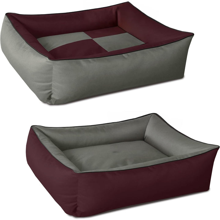 BedDog Hundebett 2in1 MAXQ, Hundekissen mit abziehbaren waschbaren Bezug, Hundekorb, Hundesofa, für
