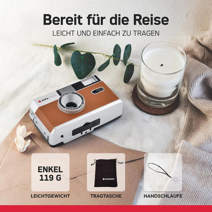 AgfaPhoto analoge 35mm Foto Kamera mintgreen MINT- GREEN Kamera Kamera, MINT- GREEN Kamera Kamera