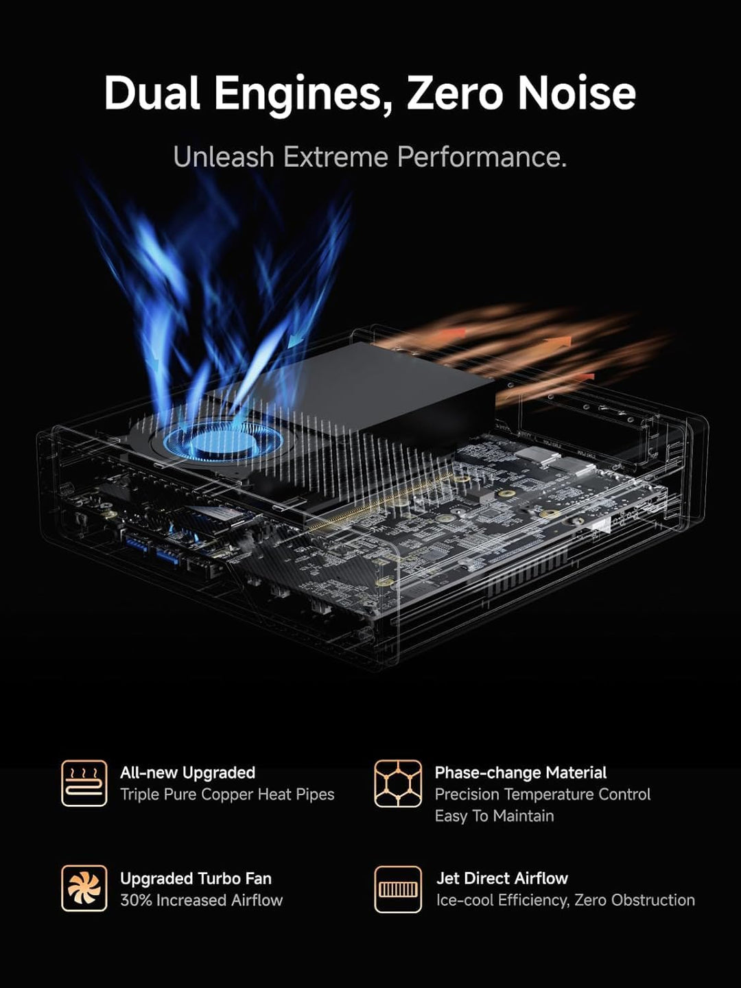 MINIS FORUM Mini PC MS-A2, AMD Ryzen 9 8945HX 16 Kerne/32 Threads Prozessor bis zu 5,4 GHz, AMD Rade