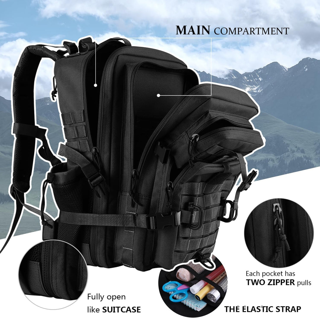 Hannibal Tactical Militär Taktischer Rucksack Cooper Rucksack Armee Assault Pack 3 Tage Bug Out Go B