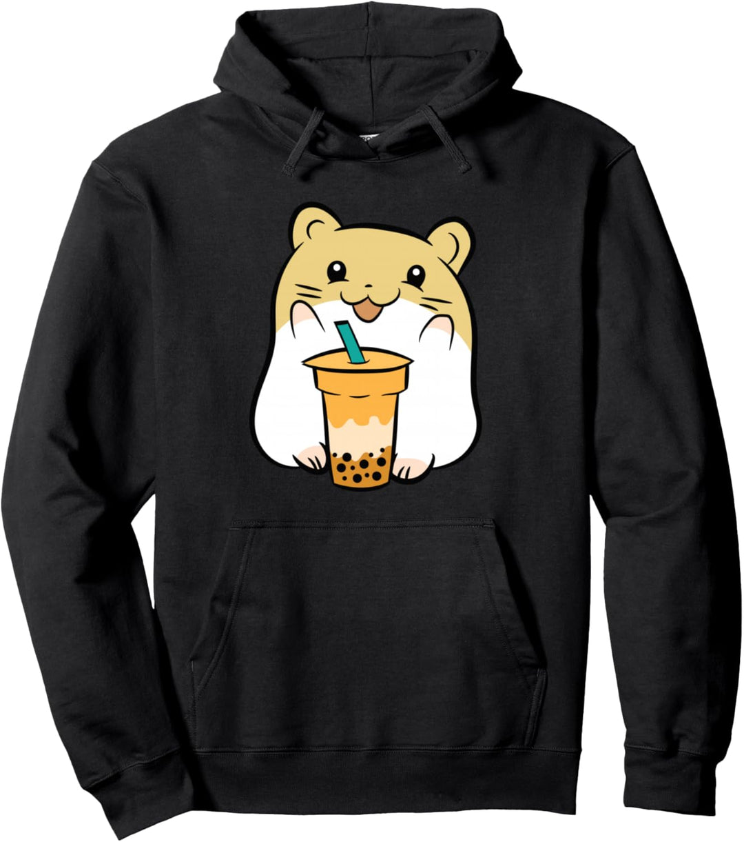 Boba Tea Lover Süsses Meerschweinchen mit Bubble Tea Pullover Hoodie
