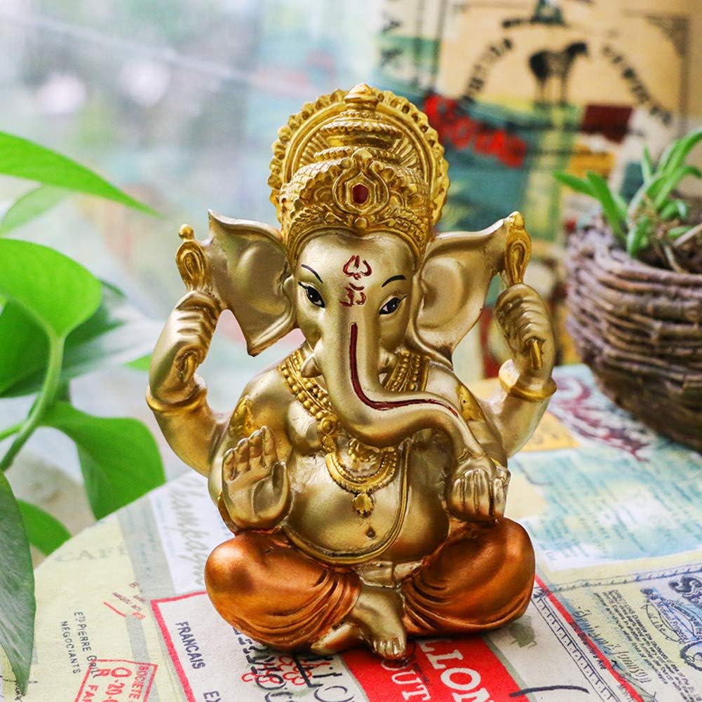Indischer Elefant Buddha Ganesha Idol Statue – Skulptur Indien Home Temple Mandir Pooja Artikel Indi