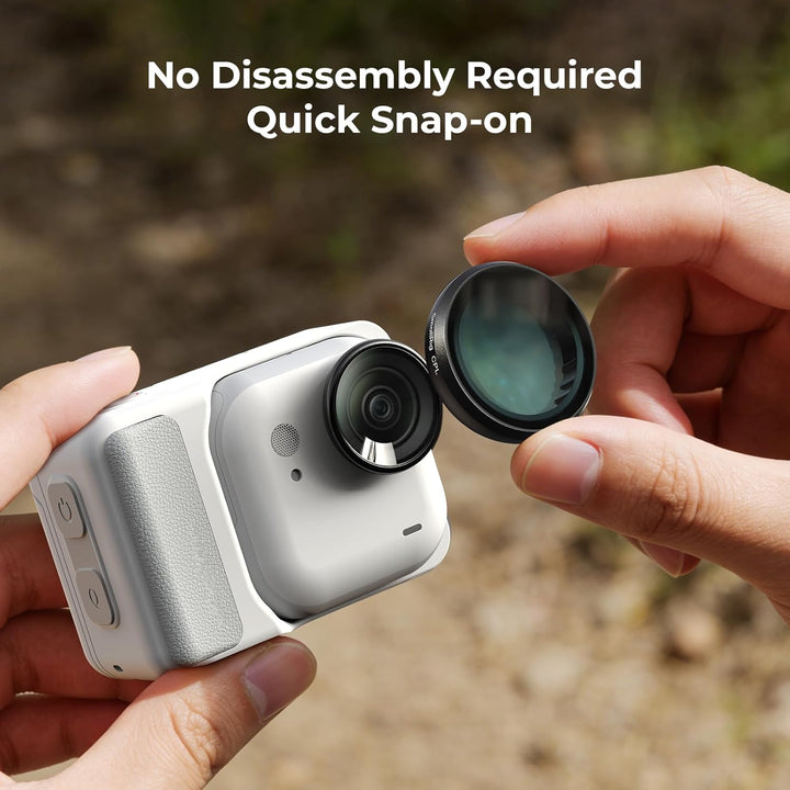 SMALLRIG GO Ultra Filter Kit für Insta360 GO Ultra, Snap-On-Design, enthält ND8-Filter, CPL-Filter,