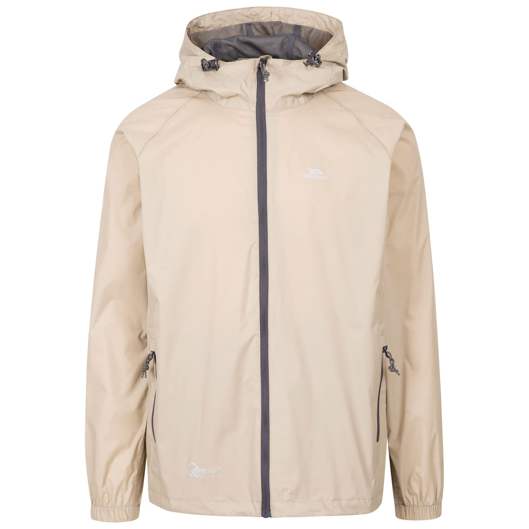 Trespass Unisex Erwachsene Qikpac Jacket Kompakt Zusammenrollbare Wasserdichte Regenjacke XL Hafermi