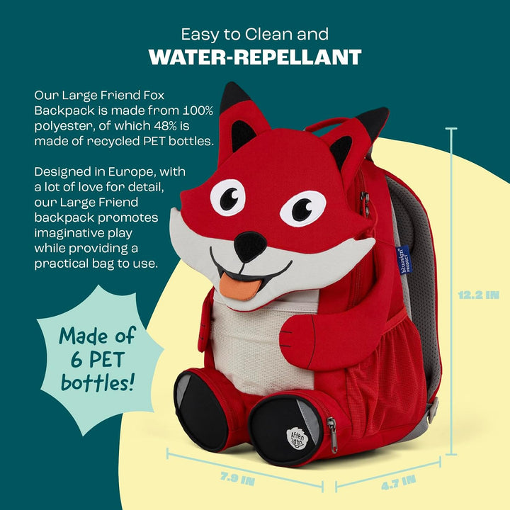 Affenzahn Kinderrucksack Grosser Freund | Kindergartenrucksack für Kinder von 3 bis 5 Jahren mit fun