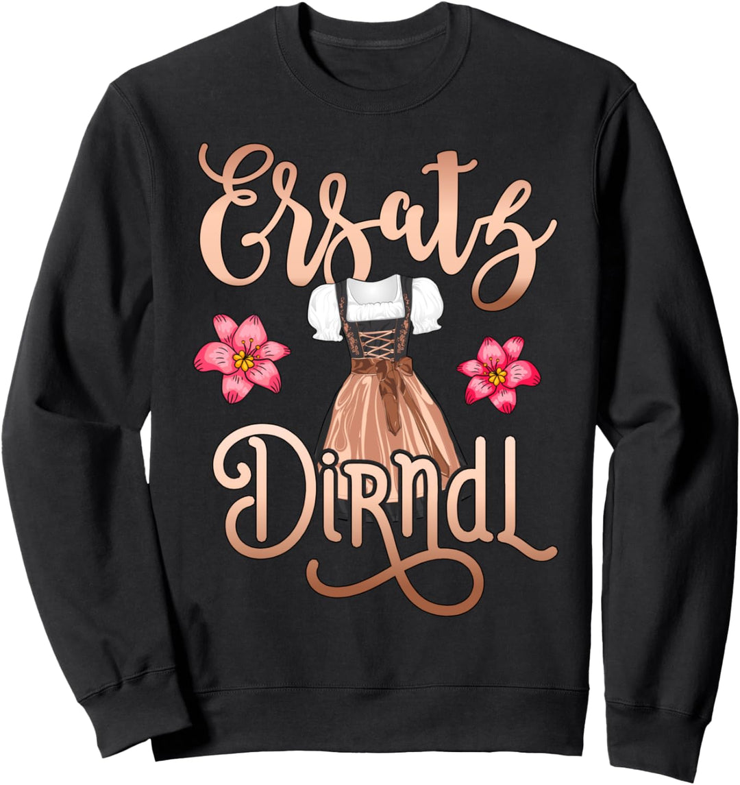Trachtenshirt Damen Ersatz Dirndl Shirt Frauen Trachten Sweatshirt