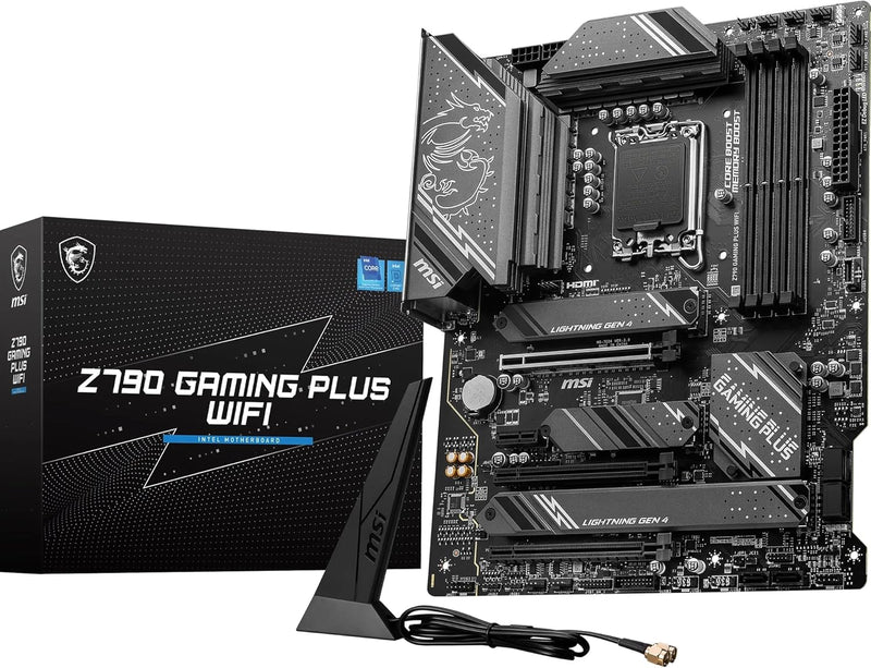 MSI Z790 GAMING PLUS WIFI Motherboard, ATX - Unterstützt Intel Core Prozessoren der 12. und 13. Gene