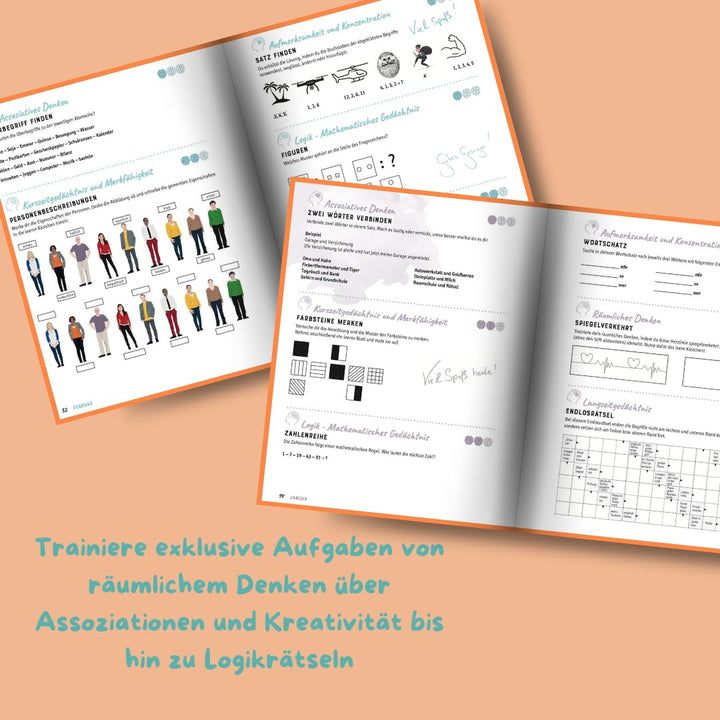 Gehirnjogging - 365 Strategien, Rätsel und Übungen für einen scharfen Verstand: Trainiere Aufmerksam