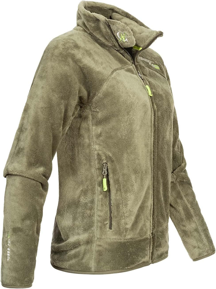 Geographical Norway Damen warme Übergangs Outdoor Fleecejacke mit Stehkragen bans production S Olive