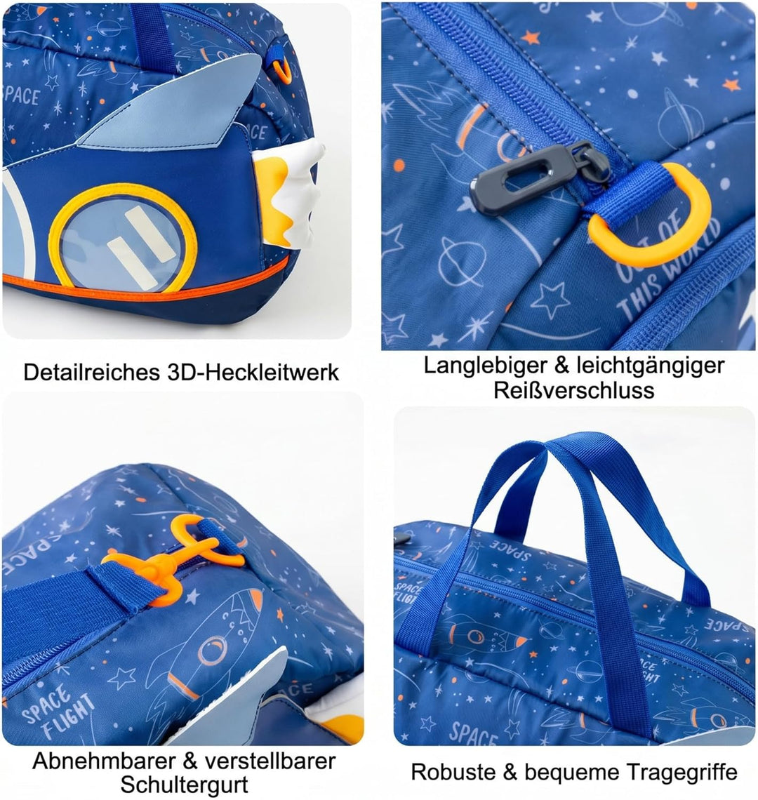 Suweir Sporttasche Kinder Schwimmtasche Mädchen Wasserdicht Reisetasche Weekender Badetasche Niedlic