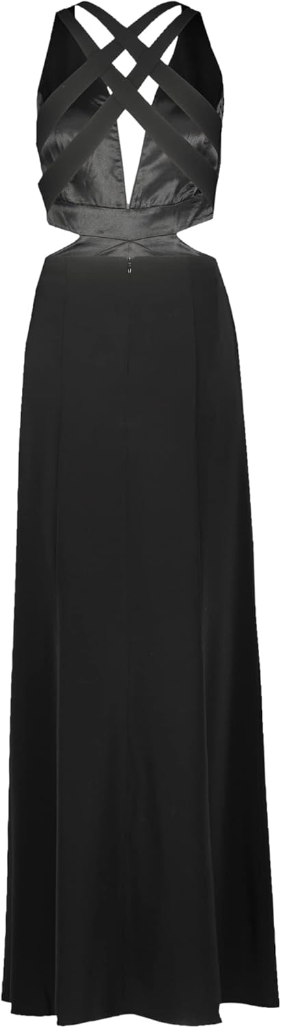 Vera Mont Damen Abendkleid mit Cut-Outs 36 Schwarz, 36 Schwarz