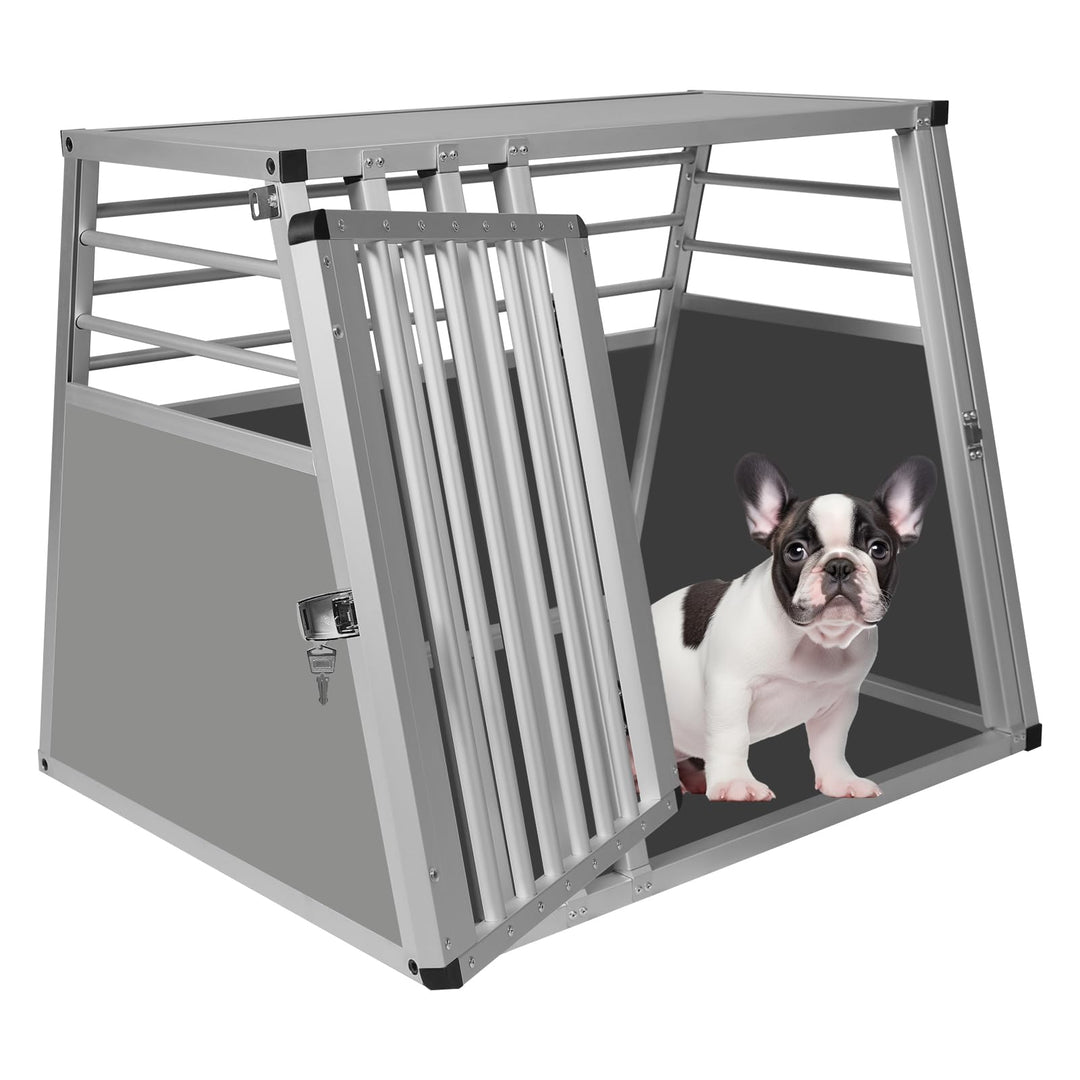 EUGAD Hundetransportbox Alu Hundebox Reisebox Autobox für grosse Hunde Husky Samojede Weimaraner Bor