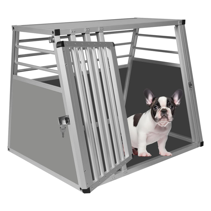 EUGAD Hundetransportbox Alu Hundebox Reisebox Autobox für grosse Hunde Husky Samojede Weimaraner Bor
