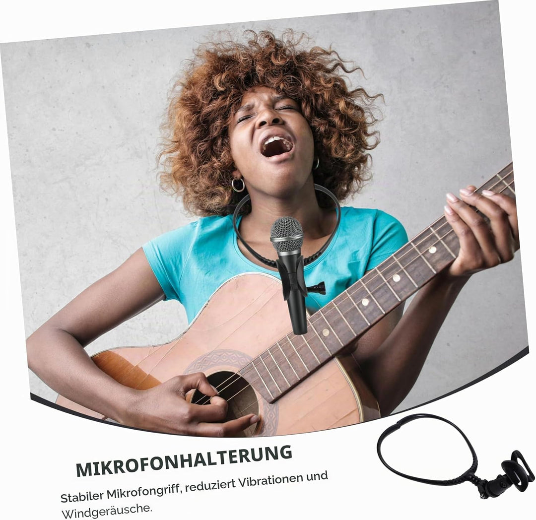Mikrofon-halshalter: Halsmikrofonhalter Für Musiker – Stabile Mikrofonhalterung Für Zauberer, Bühnen