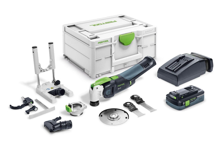 Festool Akku-Oszillierer OSC 18 HPC 4,0 EI-Set VECTURO (mit Akkupack, Schnellladegerät, Absaugvorric