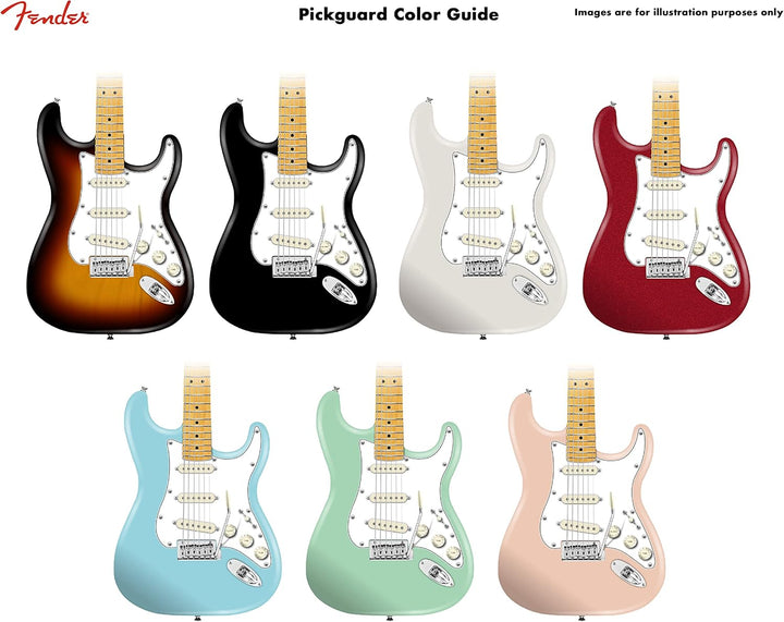 Fender 099-2018-000 3-Ply White 11-Hole Vintage Mount S/S/S Stratocaster Pickguard (with Truss Rod N