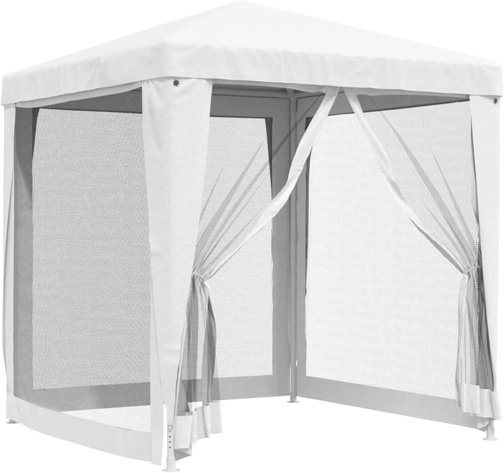 Tidyard Partyzelt mit 4 Netz-Seitenwänden Pavillon Überdachung Zelt Gartenzelt Partyzelt Festzelt Ga