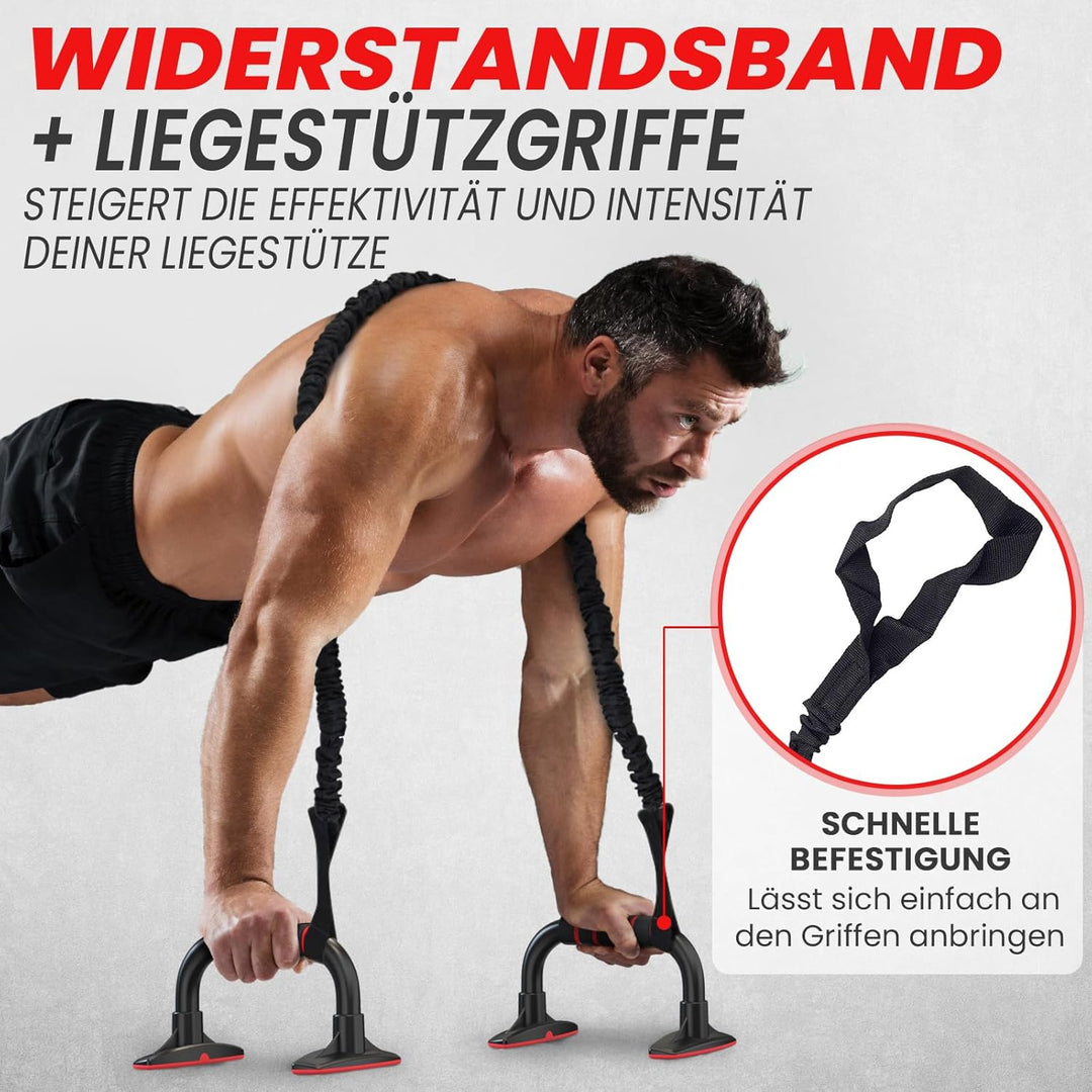FUNFLEX Bauchroller - Bauchmuskeltrainer Set - Oberkörpertrainings Pack - Home Gym Equipment - Heimf