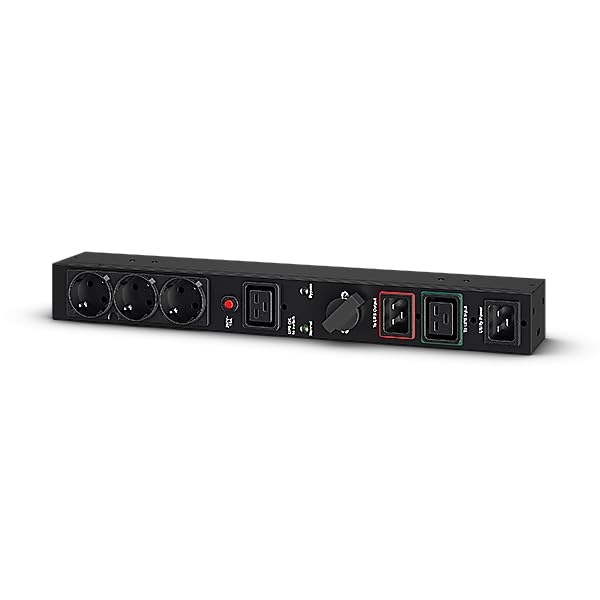 CyberPower MBP20HVDE3 Maintenance Bypass PDU Rack 1U 16A 200-240V Eingang 1x IEC C19 + 2x IEC C20, A