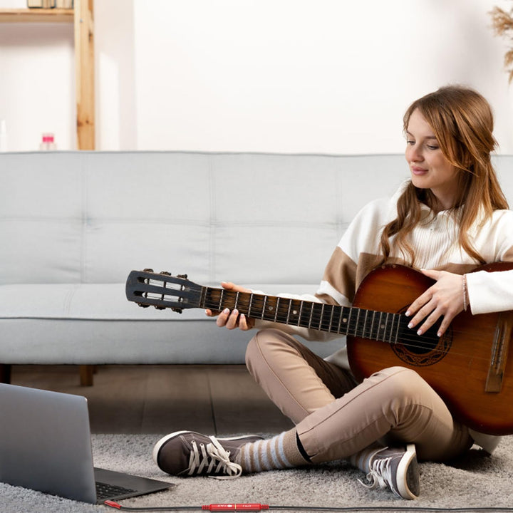 J&D USB Type C zu 1/4 TS Audio Aufnahme Adapter, USB C zu 6,35 mm TS Buchse Gitarrenkabel, Mikrofonk