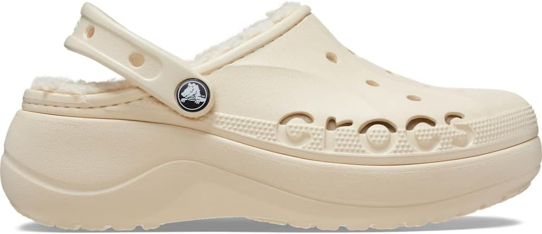 Crocs Baya Platform Lined Clog 39/40 EU Winter White, 39/40 EU Winter White
