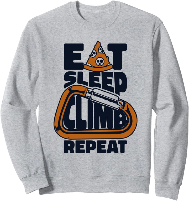 Eat Sleep Climb Repeat Bouldern Speedklettern Klettern Sweatshirt