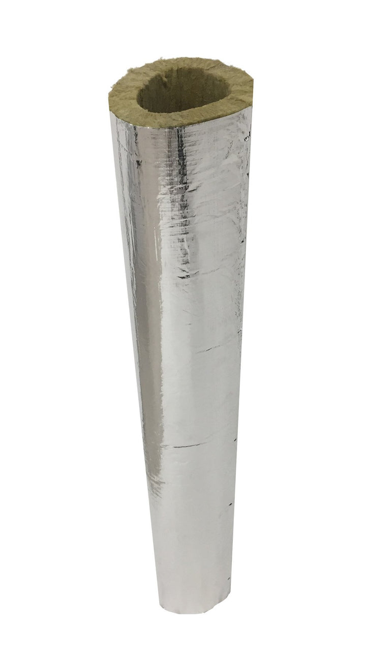 Rohrschale aus Steinwolle mit Aluminiumüberzug, Isolierung für Kaminrohre und Heizungen 120