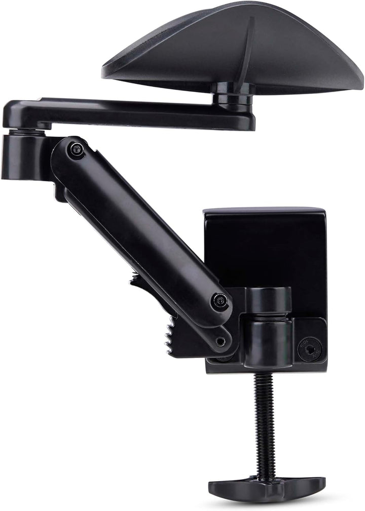StarTech.com Verstellbare Schreibtisch Armlehne, Ergonomische Armstütze, 360-Grad-Drehbar, Klemmbefe