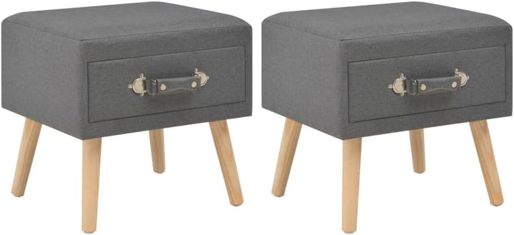 vidaXL 2X Nachttisch mit 1 Schublade Nachtschrank Nachtkonsole Nachtkommode Schlafzimmer Kommode Sch