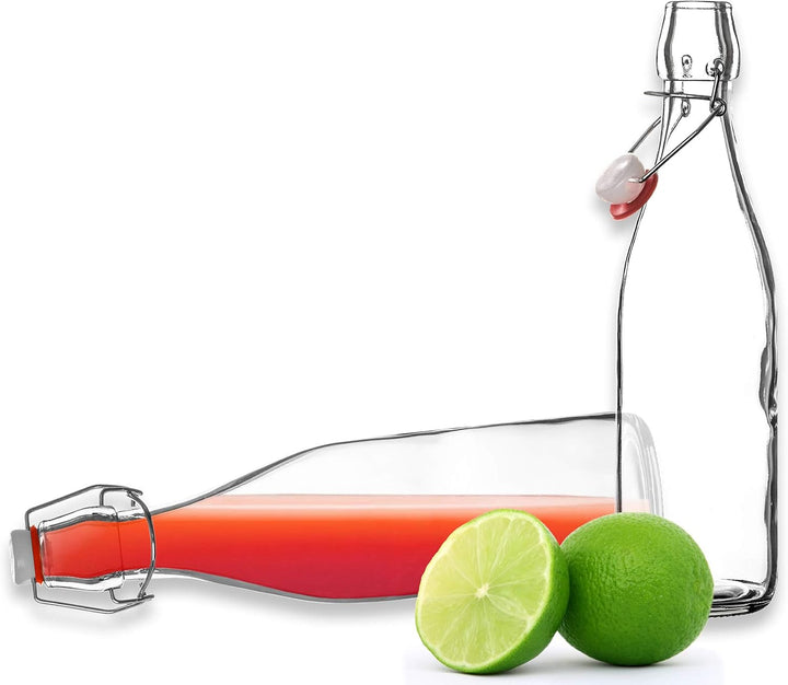 BigDean 12x 500ml Glasflasche Bügelverschluss Bügelverschlussflasche 12 Stück, 12 Stück