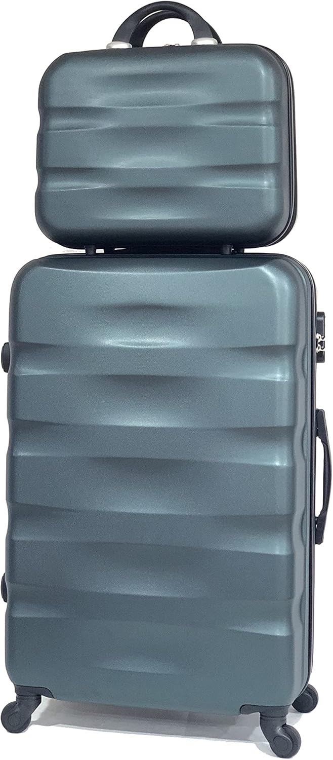 Celims Französische Marke – Set mit 5 Koffern aus festem Material, Dunkelgrün (5806), one size, Dunk