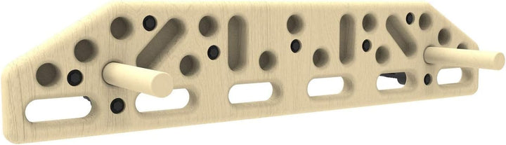 Klimmzugbrett, Wandmontage, für Zuhause, Fitness, Kletterbrett, Hangboard, Heimtraining, 2 Metallgri