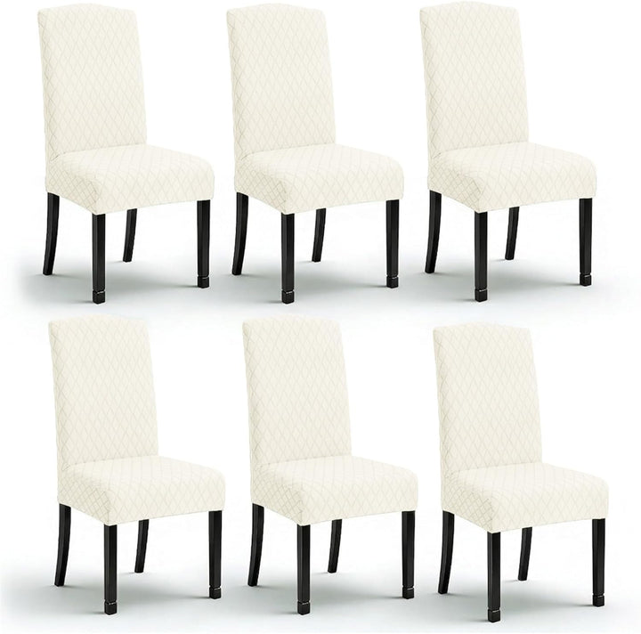 LANSHENG Stuhlhussen 6er Set, Universal Stretch stuhlbezug Stuhlüberzug Esszimmerstühle Bezug, Elast