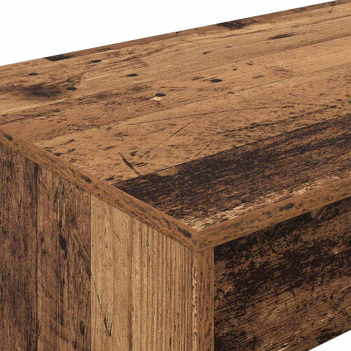 Bett-Schreibtisch Altholz Holzwerkstoff, 100 x 45 x 75 cm, mit Schublade und Ablage, als Laptop PC T