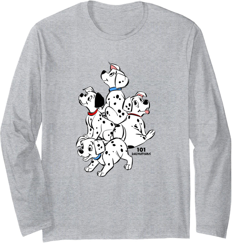 Disney 101 Dalmatiner-Gruppe Shot Puppies Langarmshirt