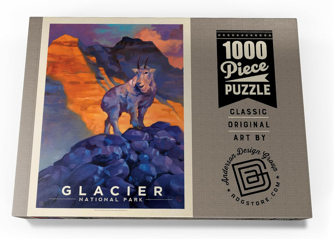 Glacier National Park: Mountain Goat - Premium 1000 Teile Puzzle - MyPuzzle Sonderkollektion von And