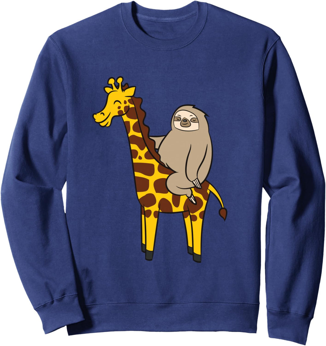 Faultier auf Giraffen Kinder Giraffen und Faultiere Sweatshirt