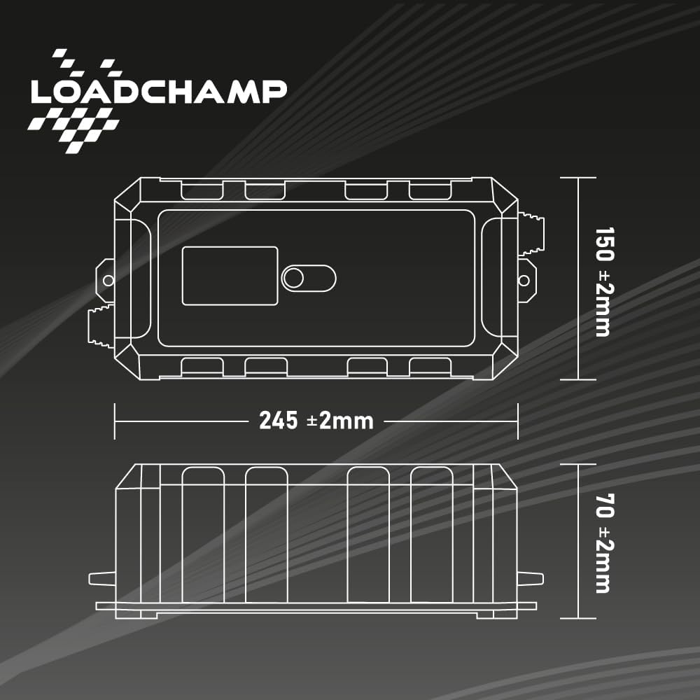 Loadchamp LiFePO4 Ladegerät 6V/12V 10A Batterieladegerät für Auto Motorrad Roller Rasenmäher Batteri