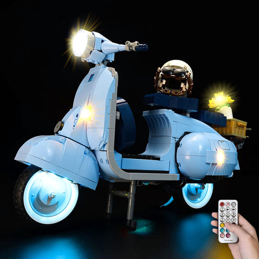 Kyglaring Led Licht Kompatibel mit Lego Vespa 125 10298 Bausteine, Fernbedienungs Beleuchtungszubehö