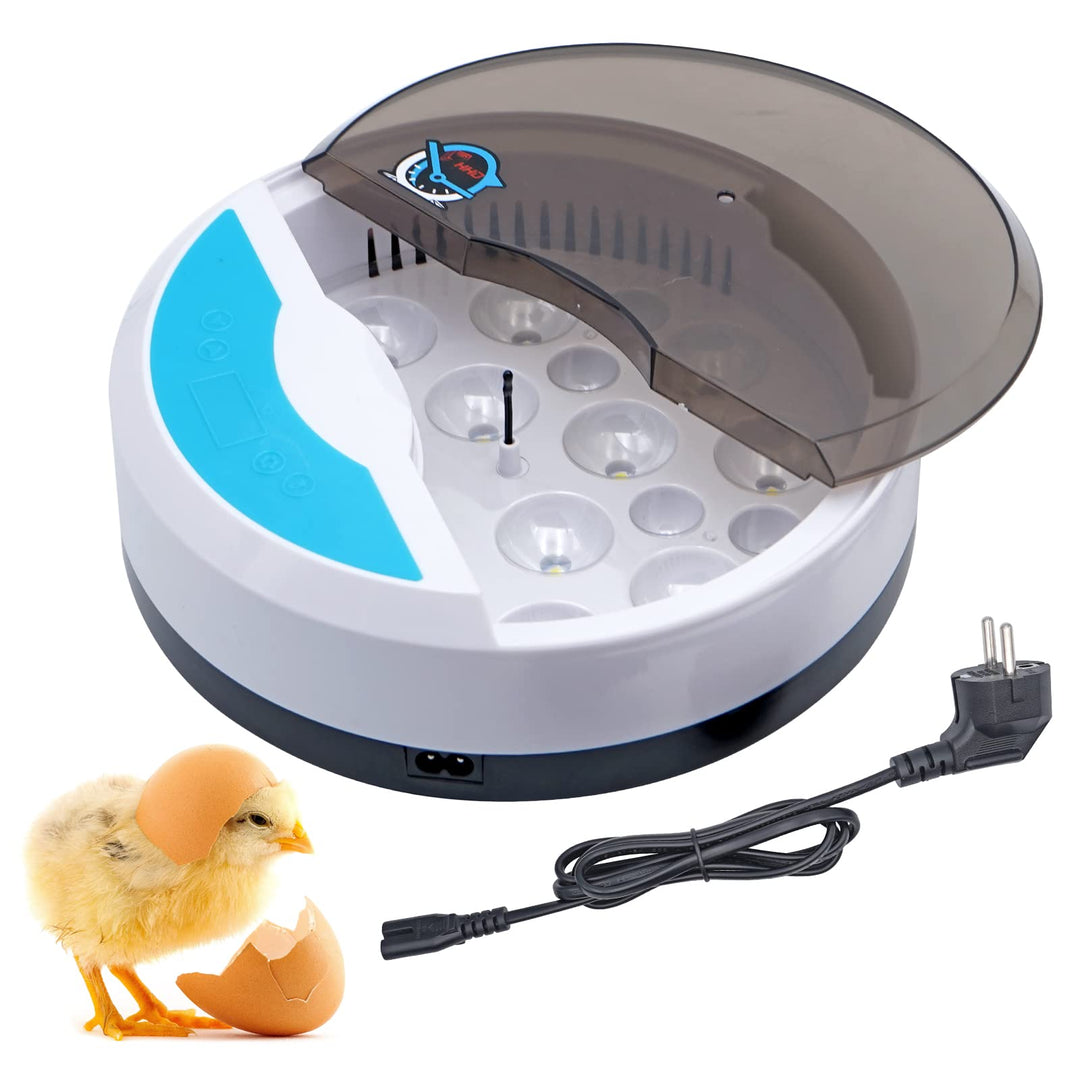 BREUAILY Mini 9 Eier Inkubator Digitaler Geflügel Hatcher mit Automatischer Temperaturregelung Brutm