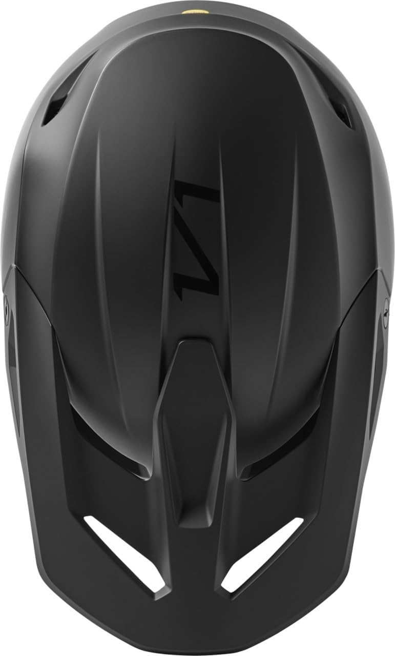 Fox Motocross-Helm V1 Solid Matte Black Schwarz XXL, Schwarz XXL